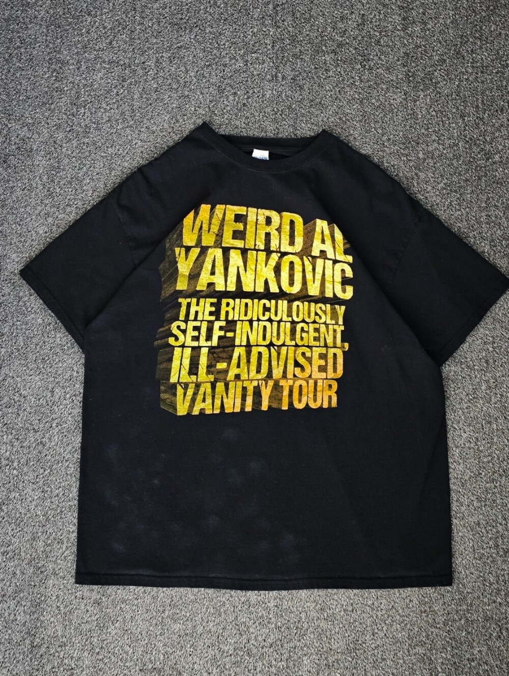 Gildan Heavy Cotton Men Weird Al Yankovic I’ll Advised Vanity Concert Tour Shir